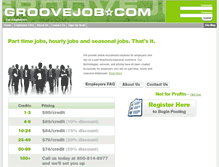Tablet Screenshot of employers.groovejob.com